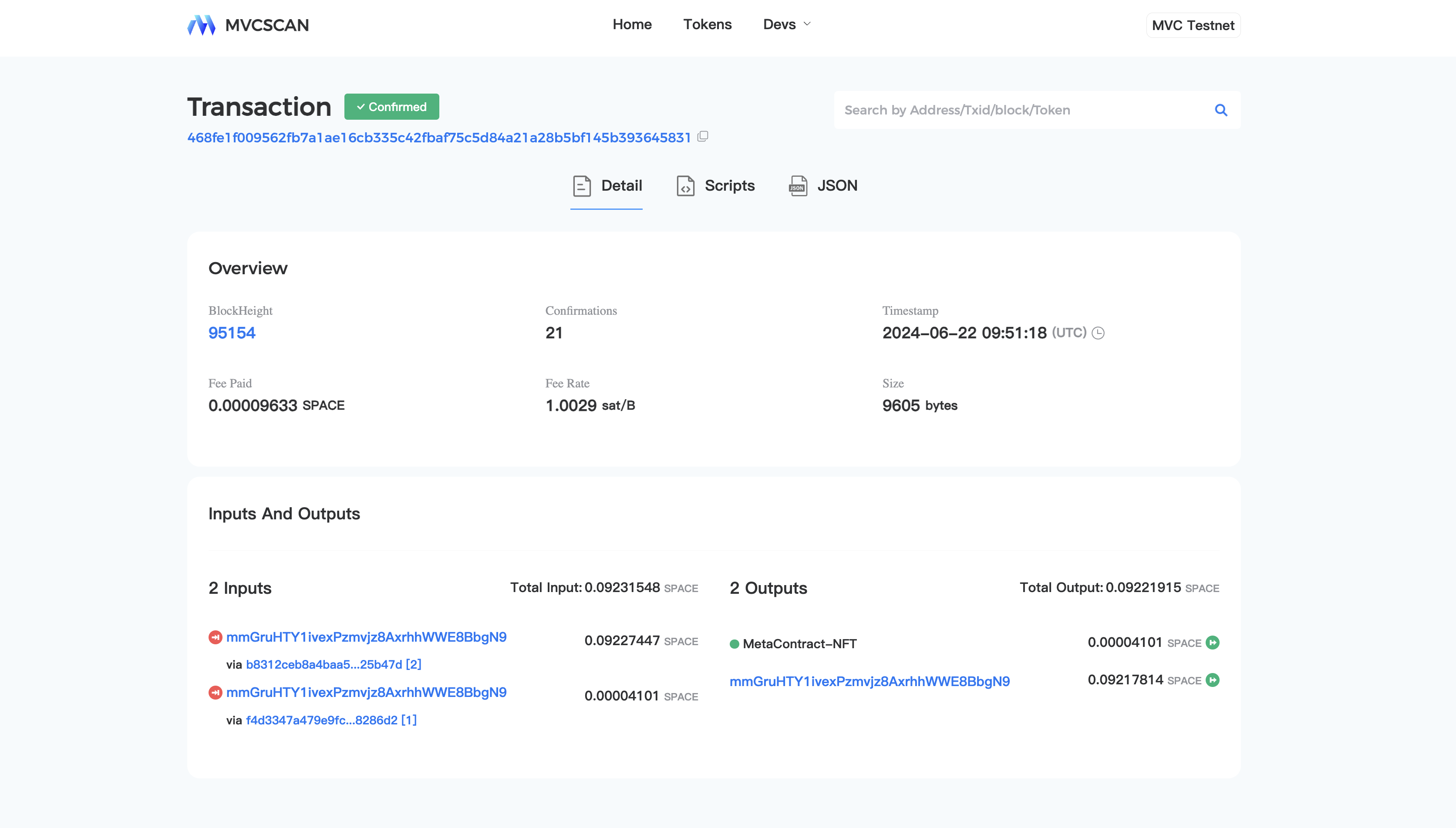 Transaction Query